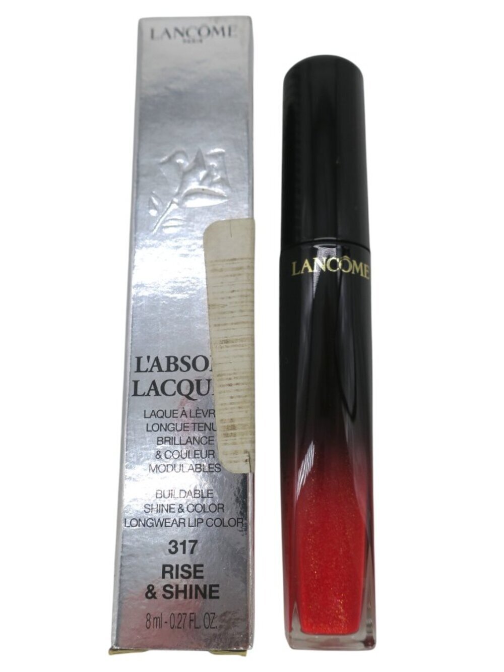 Lancome L'absolu Lacquer Longwear Lip Gloss 317 Rise & Shine